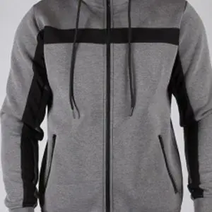 Black and grey men’s running hoodie