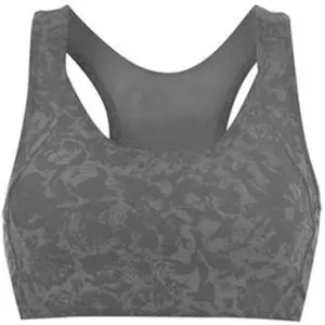 Grey Floral Sports Bra Manufacturer