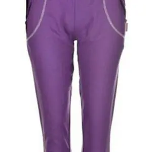 Solid Purple Capri for Women Wholesale