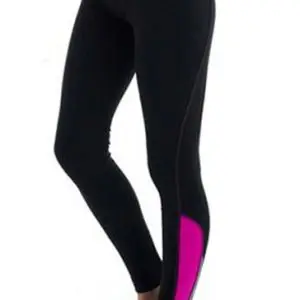 Magenta and black women’s workout tights