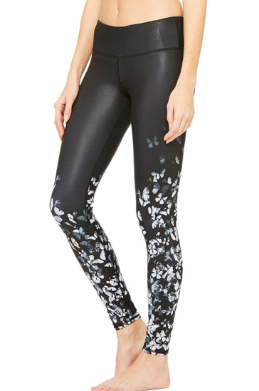 Wholesale Black and White Floral Printed Leggings Manufacturer
