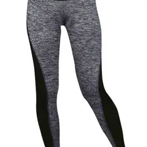 Grey and Black Dual Panel Gym Leggings Wholesale