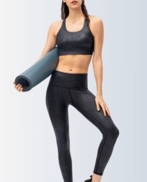 China Custom Gym Sports Bra Sets Fitness Leggings Nylon Clothes Set Yoga  Wear factory and suppliers