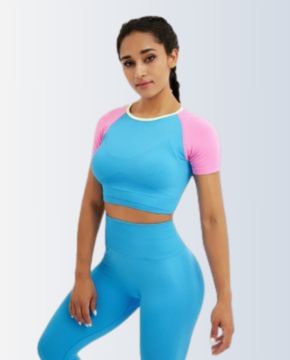 Wholesale Women Casual Long-Sleeved Sports Top Tight Yoga Pants