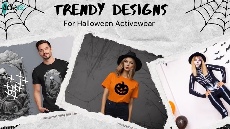 different designs of halloween activewear clothing