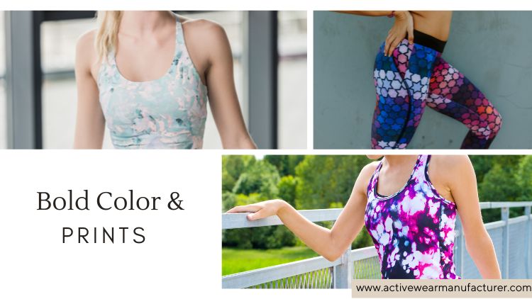 bold colors and prints sportswear trends 