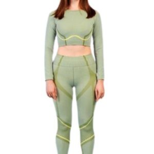 wholesale olive green compression clothing sets